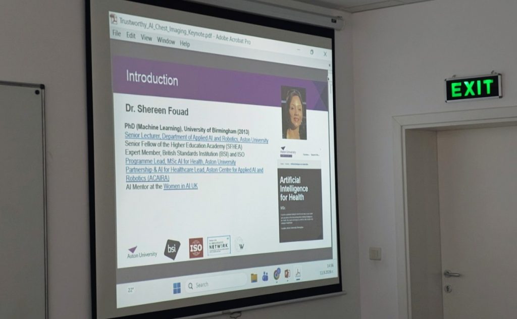 BioInfoMed'2026 - Keynote speaker Dr Shereen Fouad